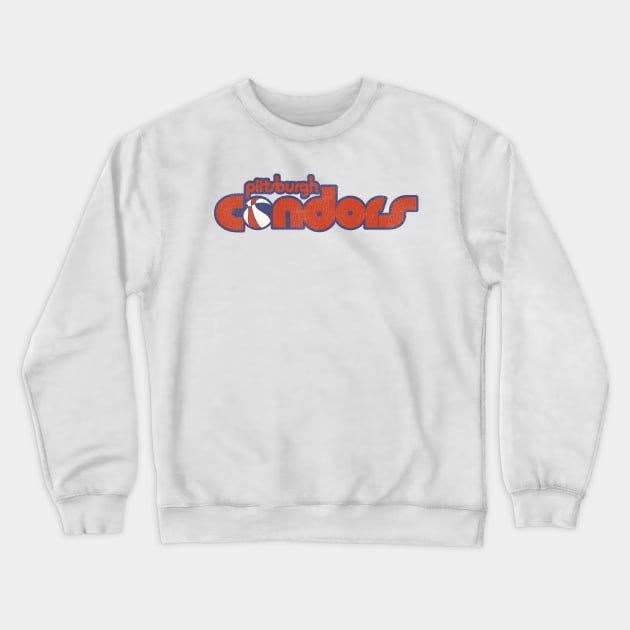 Retro Defunct Pittsburgh Condors Basketball Crewneck Sweatshirt by darklordpug